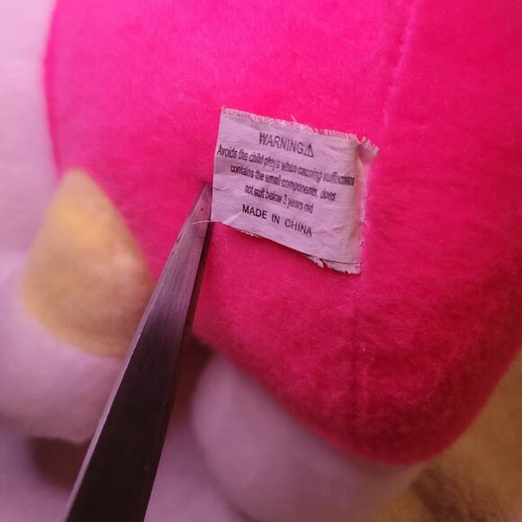 Hello Kitty 10 inch Love Cat Stuffed Plush Toy Pink White - Picture 9 of 9